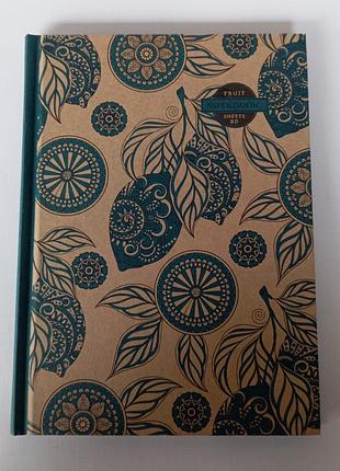 Блокнот скетчбук 80 аркушів а5 850 крафтова тверда обкладинка