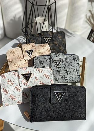 Кошелек гесс, кошелек guess на молнии, черный кошелек гесс