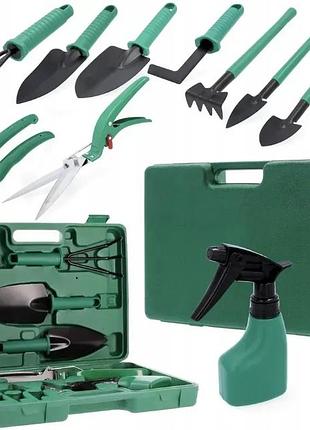 Набор садового инструмента в чемодане 10шт. garden line lar3594