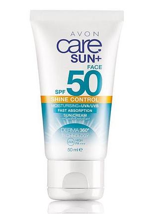 Сонцезахисний матуючий крем для обличчя spf 50