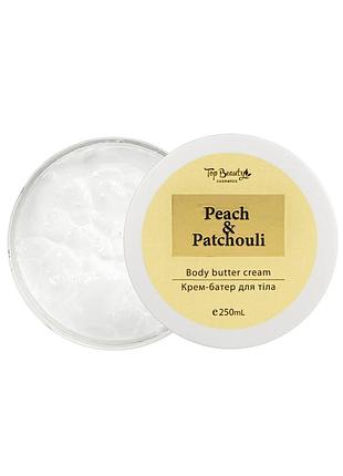 Крем батер для тела увлажняющий top beauty peach & patchouli, 250 мл