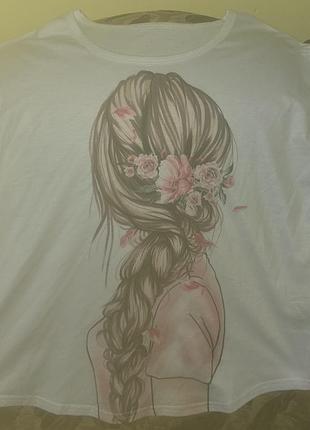 Белая футболка с девушками