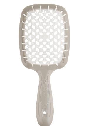 Расческа для волос janeke superbrush small серая с белым