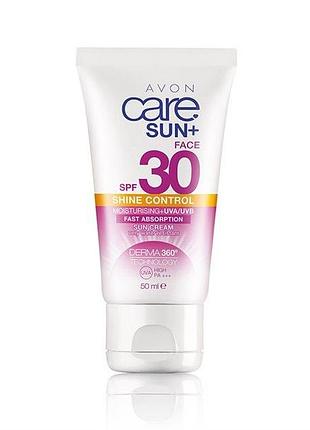 Сонцезахисний крем для обличчя «блиск-контроль» spf30, 50 мл