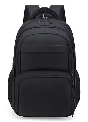 Мужской рюкзак молодежный повседневный вместительный городской плотный спортивный большой черный 24 литра