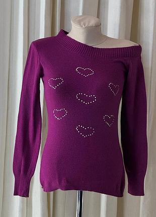 Шикарний шерстяний джемпер светр