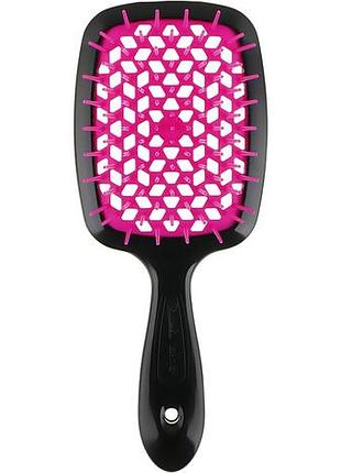 Расческа для волос janeke superbrush small черная с розовым