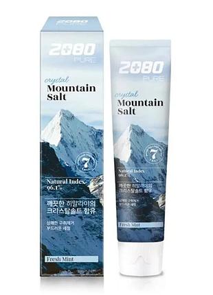 Зубная паста с гималайской солью 2080 pure crystal mountain salt fresh mint 120 мл