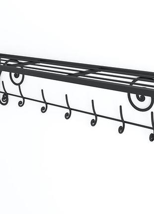 Вешалка настенная для одежды гринвич с крючками в стиле лофт. металлические вешалки в прихожую