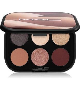 Mac cosmetics connect in colour eye shadow palette 6 shades nude board