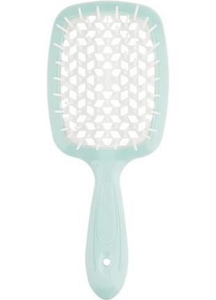 Гребінець для волосся janeke superbrush блакитний з білим