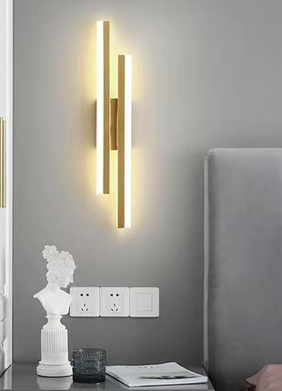 Брак светильник ночник люстра настенный светильник бра золотого цвета на стену прикроватный свет 50см