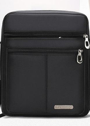 Сумка мужская нейлоновая черный( 0304 )