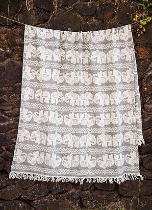 Полотенце пляжное fil 95х175 серый barine