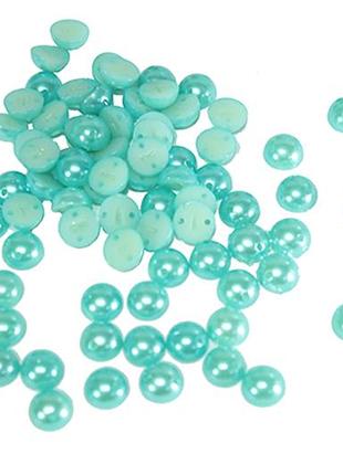 Полубусы голубой 8мм