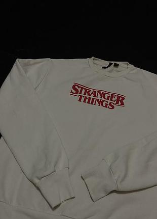 Білий світшот stranger things | світшот по серіалу stranger things | netflix