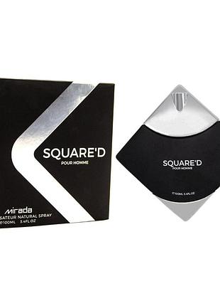 Мужская туалетная вода mirada squared pour homme 100 мл