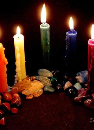 Свеча цельно окрашенная. ( 7 цветов) оранжевый