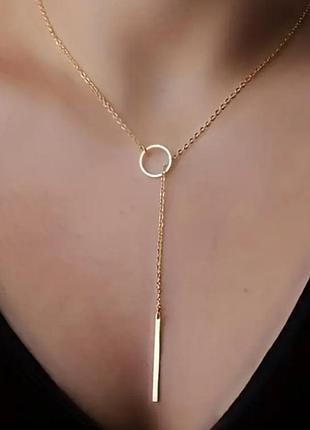 Стильная цепочка с подвеской на шею ожерелье на шею нежная и прочная цепочка бижутерия