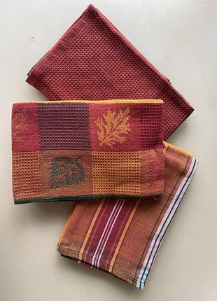 Набор полотенец жаккардовых для кухни 45х70см (3шт) zastelli