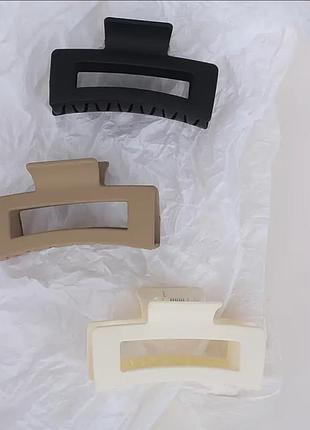 Шпилька для волосся заколка краб набір 3 шт. крабіки крабіки