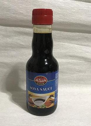 Соевый соус темный asia gold 150мл, германия, сладковато - пикантный вкус