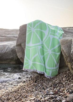 Полотенце-пештемаль пляжное lemon 90х160 barine