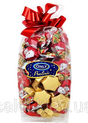 Конфеты шоколадные набор ассорти новогодний only pralines (пралине), 500 г, австрия,