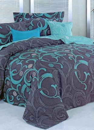 Постільна білизна бязь океанія двоспальний євро