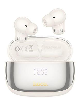 Бездротові навушники hoco eq20 rhyme true wireless anc+enc noise reduction bt headset milky white