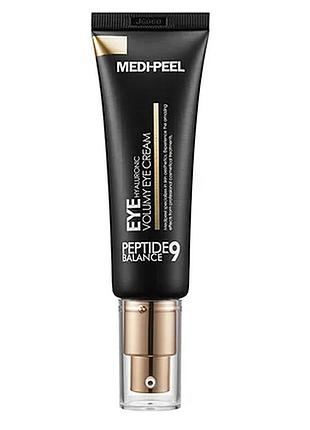 Антивіковий крем для повік з гіалуроновою кислотою medi-peel peptide 9 hyaluronic volumy eye cream