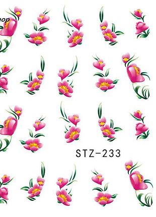 Наклейки для ногтей stz-233