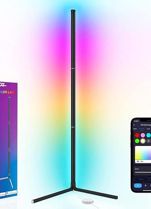 Світлодіодний торшер для вітальні, розумні сучасні rgb-торшери srica з програмним дистанційним керуванням