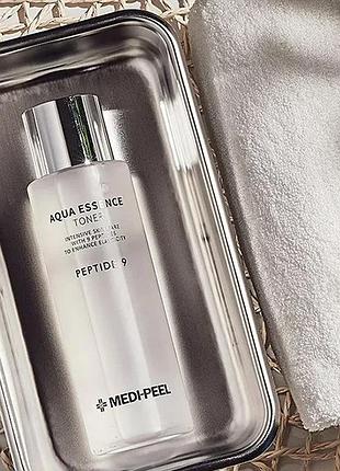 Зволожуючий тонер з пептидами medi-peel aqua essence peptide 9 toner