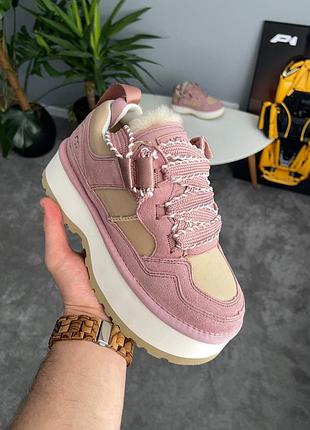 Ugg astromel pink fur уггі на хутрі зимові жіночі рожевого кольору 💗