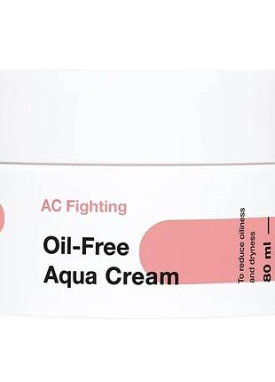 Гель-крем для зволоження жирної, проблемної шкіри tiam ac fighting oil-free aqua cream