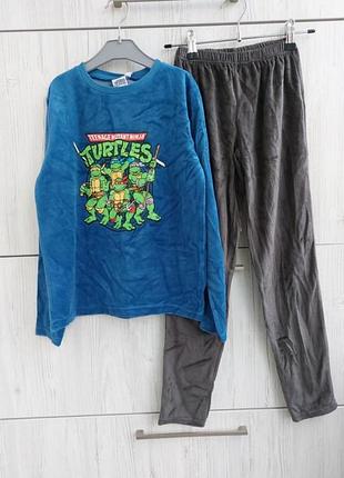 Брендова тепла велюрова піжама домашній костюм на зріст 138-143