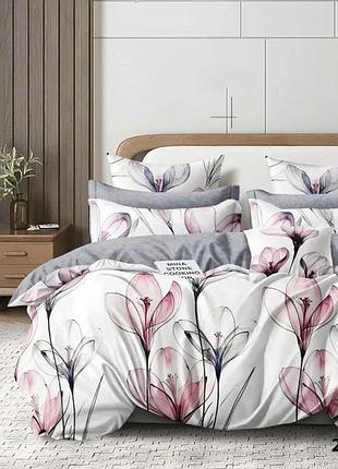 Постельное белье isleep viluta ранфорс с простынью на резинке (160*200) - 24325 евро