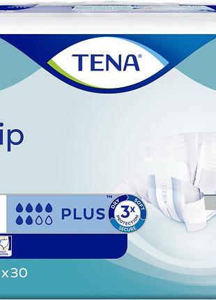 Подгузники для взрослых tena slip plus large 90-145 см 30 шт