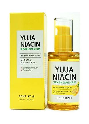 Осветляющая гипоаллергенная сыворотка some by mi yuja niacin blemish care serum 50 мл