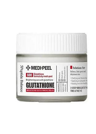 Осветляющий крем с глутатионом для тусклой кожи medi-peel bio intense glutathione 600 white cream