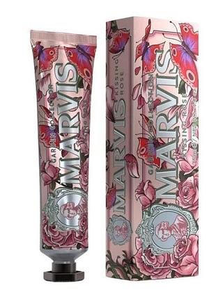Зубная паста со вкусом розы и мяты marvis kissing rose 75 мл