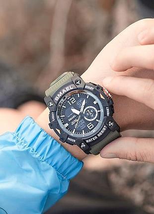 Спортивний годинник військовий наручний для чоловіків smael8007