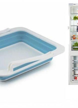 Складаний силіконовий контейнер органайзер для холодильника, знімний, додаткова полиця
