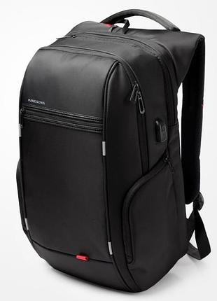 Рюкзак городской kingsons ks3140w 15.6" usb-разъем черный 30л
