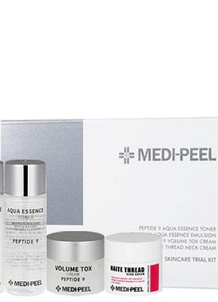 Набір омолоджувальних засобів із пептидами medi-peel peptide skincare trial kit