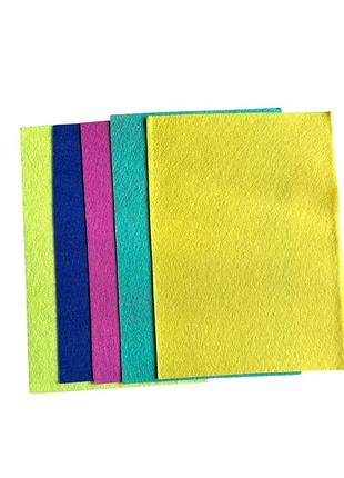 Набір фетру різного кольору "velvet" 10 кольорів 20х30 см