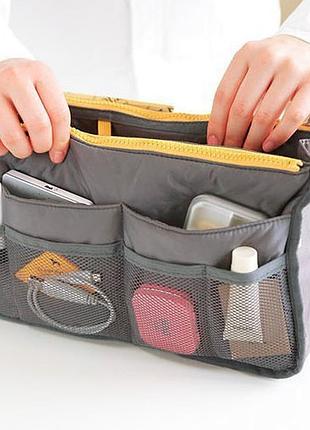 Сумка женская органайзер travel gray