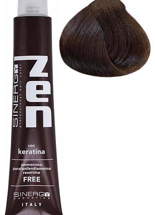 Безаммиачная крем-краска для волос sinergy №6/34 темно-русый медно-золотистый 100 мл