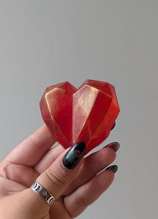 Мило ручної роботи серце геометричне